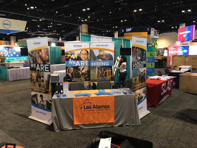 LosAlamosNatLab's tweet image. We're ready for #GHC17, world's largest gathering of women technologists!  Can't wait to meet outstanding talent 10/4-6