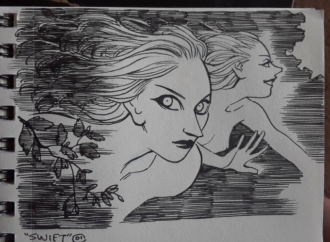 Trying #inktober2017 again! 01: Swift 