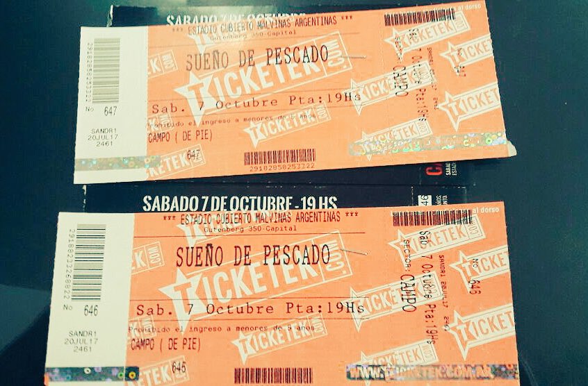 BrunoLarocca's tweet photo. #Sorteo Este sábado Sueño de Pescado (@sdepescado) presenta “Sangre en tus luces” en el estadio Malvinas, y tengo un par de entradas para regalar entre los que hagan RT. El viernes a las 18 hs. anuncio los ganadores por acá. #SDPenMalvinas https://t.co/mS2kYQPnkE