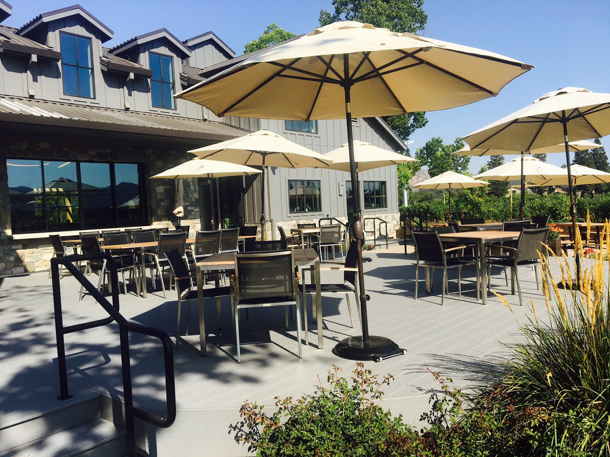 It's a beautiful time of year here ☀️ Have you been on our patio recently? We'll reserve a table for you! Just give us a call 🍷 #cheers