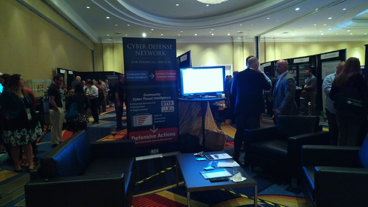 CeleriumDefense's tweet photo. It's Day 3 of #FSISACFALL Summit! Find us to see what #NC4CyberDefense can do for you! #Soltra @FS-ISAC https://t.co/igKRSuPRzr