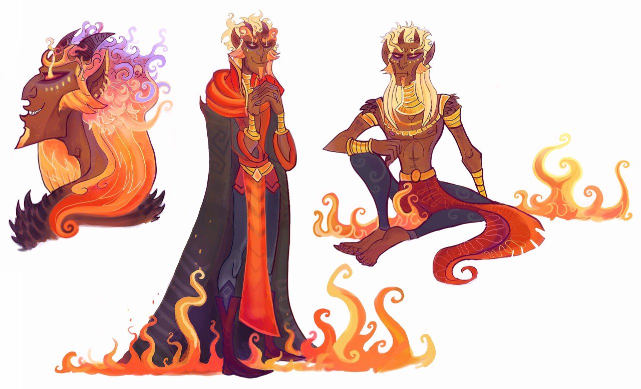 🦇luffik🦇 on Twitter: "My ifrit sorcerer Izal. You can read about his  misadventures here: https://t.co/phgy6ugrzV #pathfinder  #pathfindercharacter #rpg #fantasy https://t.co/5uOOnAUuFL" / Twitter