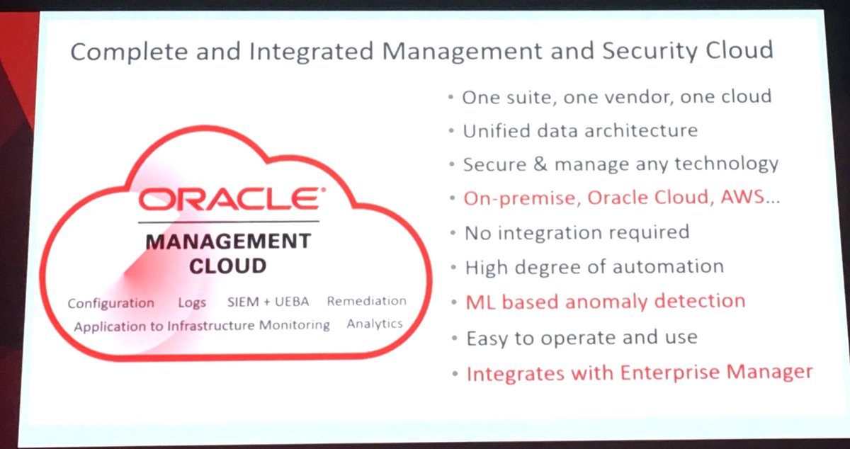 Carmenpizarro's tweet image. #Oracle autonomous Database automatically identifies vulnerabilities, fixes them avoiding loss of data  #OOW17  #oracleinnovation17 #DDBB
