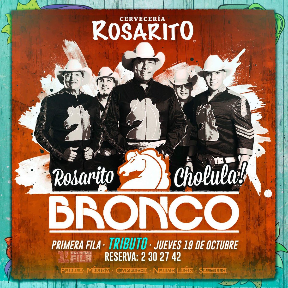 CerRosarito's tweet photo. Se armó un tributo a #Bronco en Rosarito #Cholula #Puebla. Allá nos vemos amigos!!! https://t.co/dG1VmzfbsA