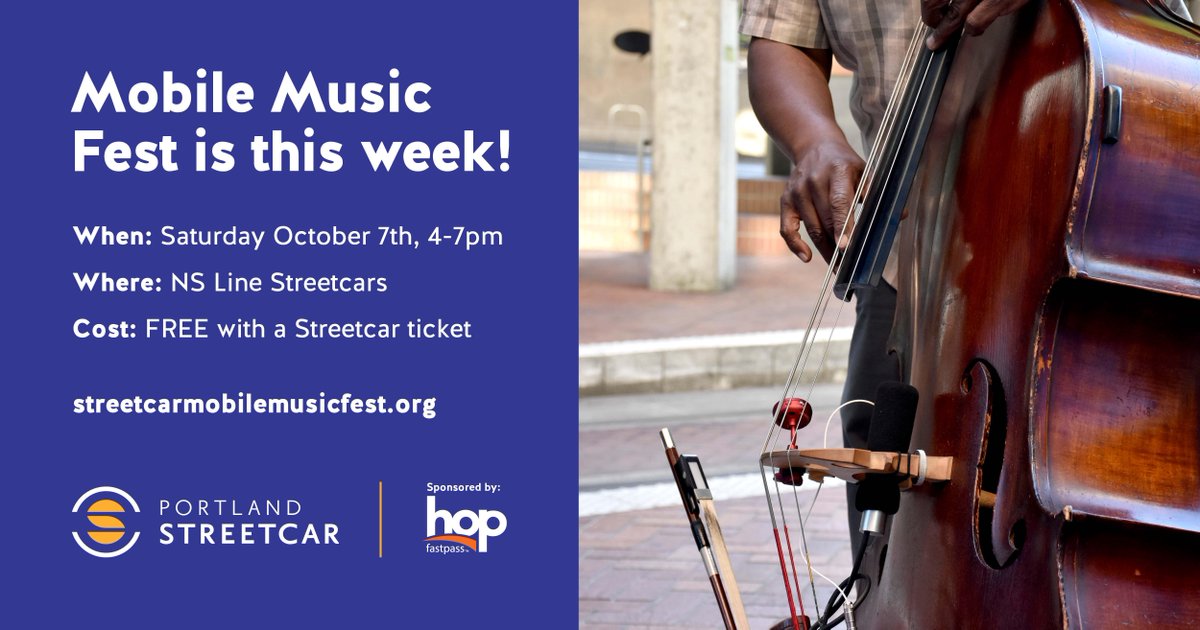 Join us tomorrow from 4-7pm on the NS LIne from PSU to 23rd!  10 musical acts;5 returning; 5 new; nothing but fun! #SMMF2017