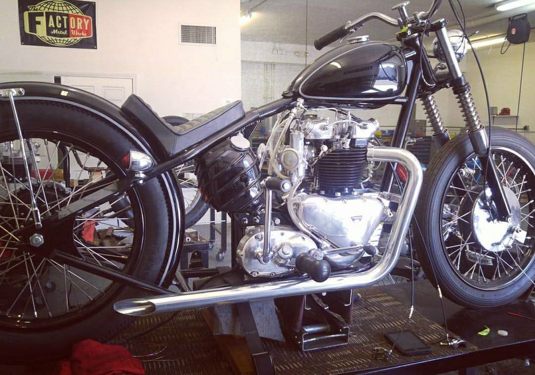 Tfactorymw's tweet photo. This one is off to Mississippi soon! #TFMW #thefactorymetalworks #custombuild #motorcycleshop #customparts #tfmwmachineshop #americanmade https://t.co/S5nQ06yz2f