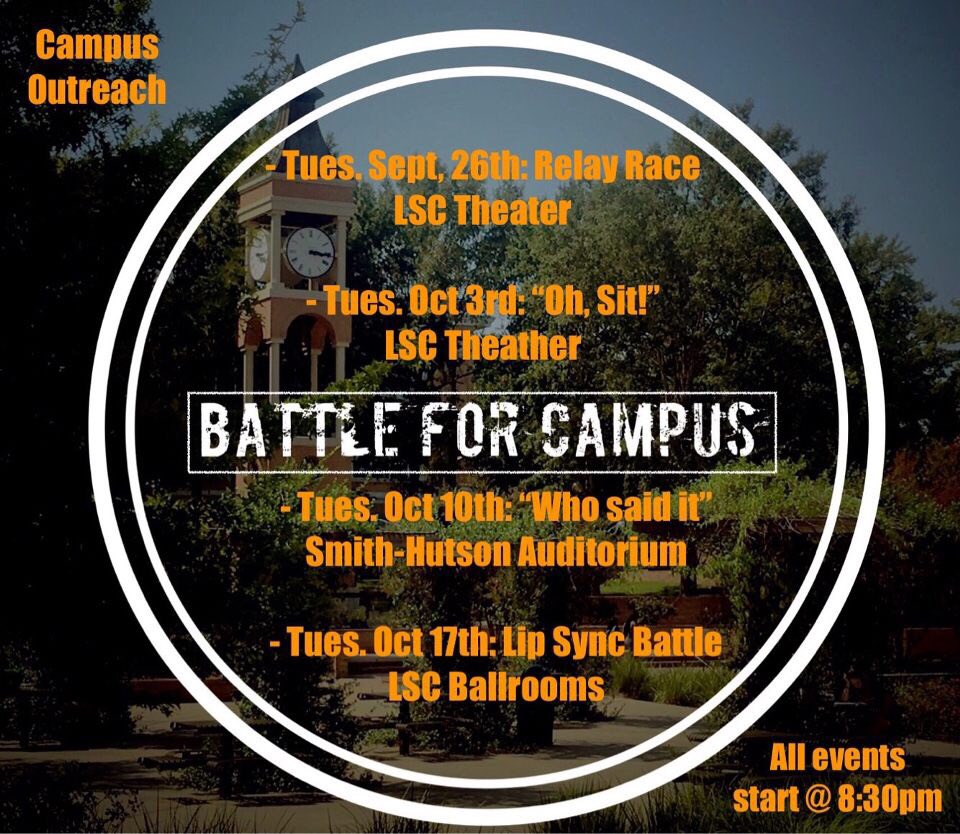 There are quite a few big IM football games tonight so we will start 5-10minutes later than usual! But feel free to come and hangout!