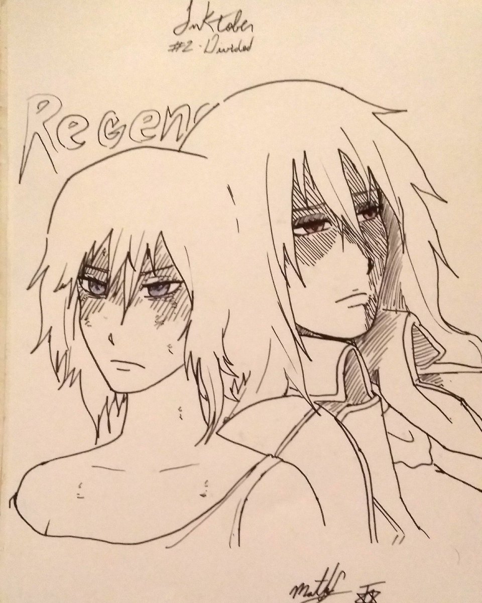 Theusugami's tweet photo. #inktober2
#divided
#inktober #inktober2017 #inktoberprompt #inkinpart #regengott #original https://t.co/zYl3UpfEay