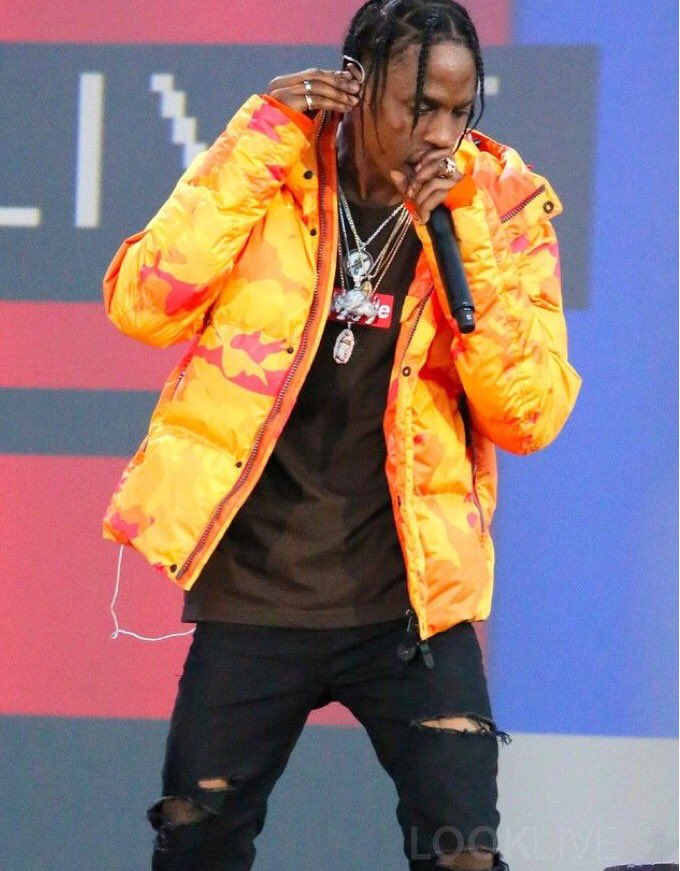 travis scott着用 kruダウン KRU (クルー) のダウンジャケット