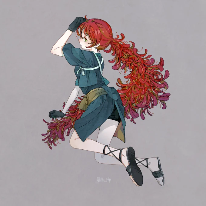 お題箱から
彼岸花の擬人化。 