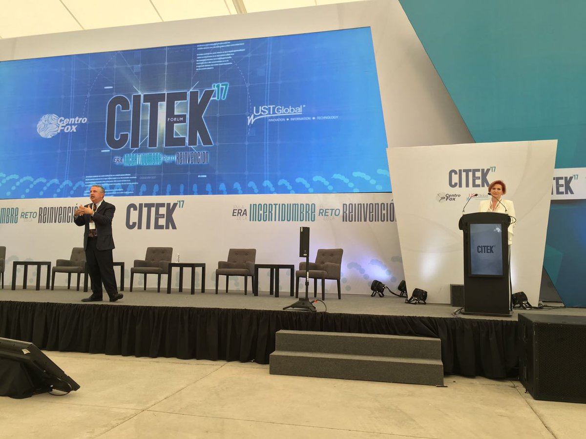 "En la era de la incertidumbre, el reto es la reinvención".<a href="/CITEKForum/">CITEK Forum</a> <a href="/centrofox/">Centro Fox</a> Excelente primer día de conferencias.