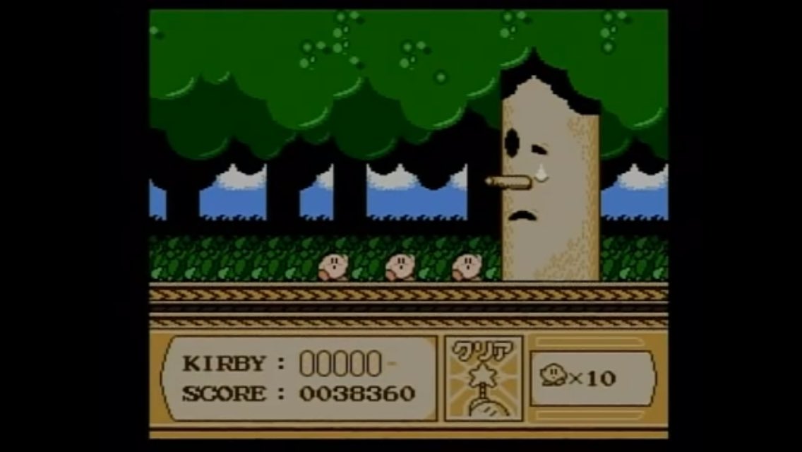 まお魔王 おまえらのゲームのトラウマ挙げてけ 星のカービィ 夢の泉の物語 多分こんな可愛らしいゲームにトラウマがある人は俺くらいだろう 初ボス ウィスピーウッズ 頑張って倒した後 泣いてるボスの前で無表情のまま踊るカービィに小学生の俺 まお魔王 おまえらのゲームのトラウマ挙げてけ 星のカービィ 夢の泉の物語 多分こんな可愛らしいゲームにトラウマがある人は俺くらいだろう 初ボス ウィスピーウッズ 頑張って倒した後 泣いてるボスの前で無表情のまま踊るカービィに小学生の俺