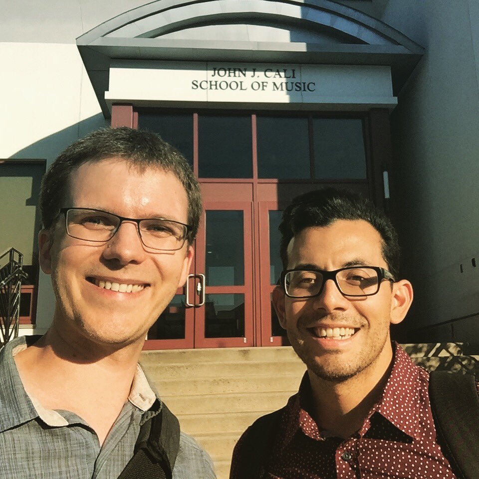 Visited Montclair State University for a reading of Miguel Bolivar's Concertino for sax and wind ensemble! #classicalsaxophone #allthenotes