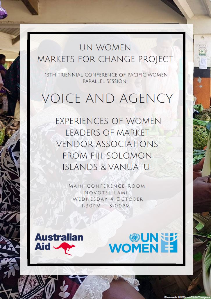 unwomenpacific's tweet photo. #Women #marketvendor association reps share personal insights for advancing #WomensEconomicEmpowerment via #MarketsforChange at #13Triennial https://t.co/4dchkCPi9o