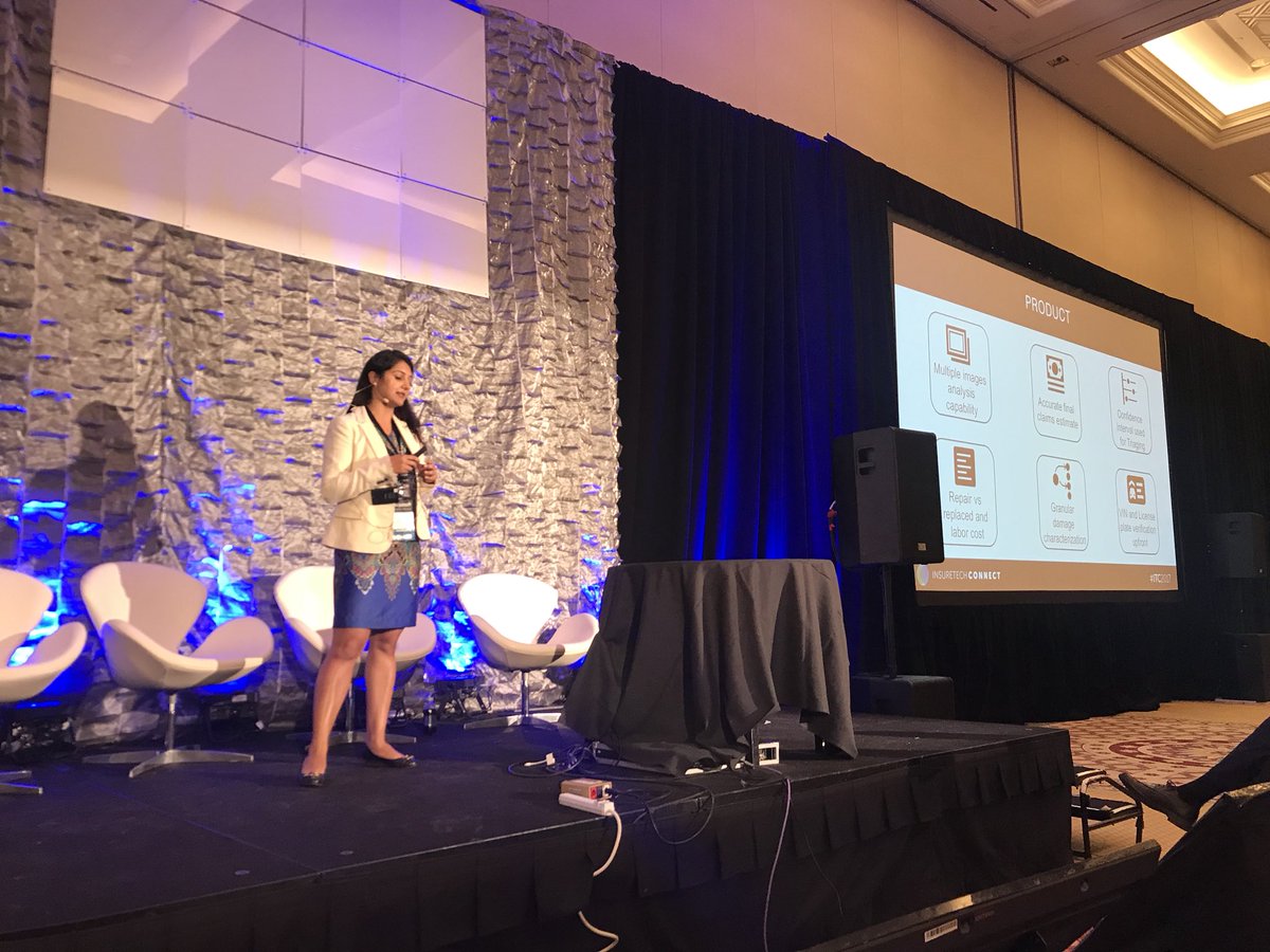 Innovation Showcase: <a href="/JasMaggu/">Jasjit Maggu</a> from <a href="/AIgalaxy/">_aigalaxy</a> with the future of automotive insurance!! #ITC2017