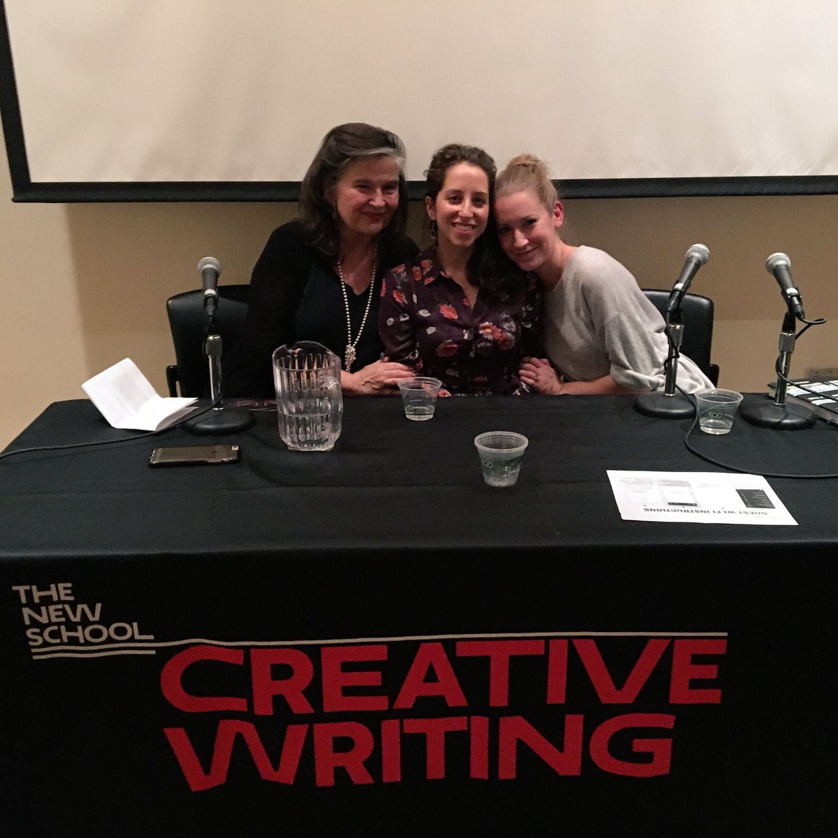 NewSchoolWrites's tweet photo. Thank you to @amykurzweil and @KristenRadtke for sharing your work with us tonight! #FlyingCouch #ImagineWantingOnlyThis https://t.co/bNG3mhIgtx