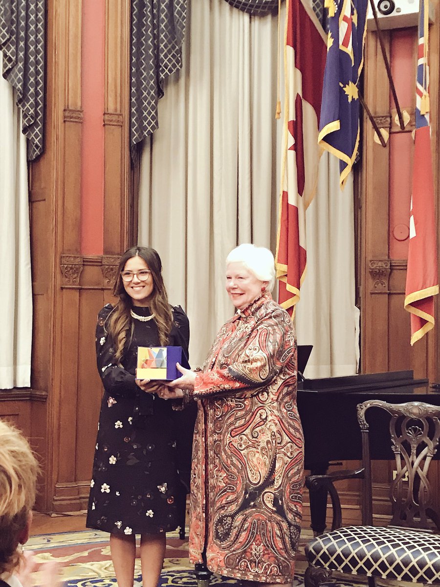 I’m in awe. Thank you so much @LGLizDowdeswell <a href="/LGVPrize/">Visionaries Prize</a> and for all the partners for the opportunity to talk about my vision for Ontario.