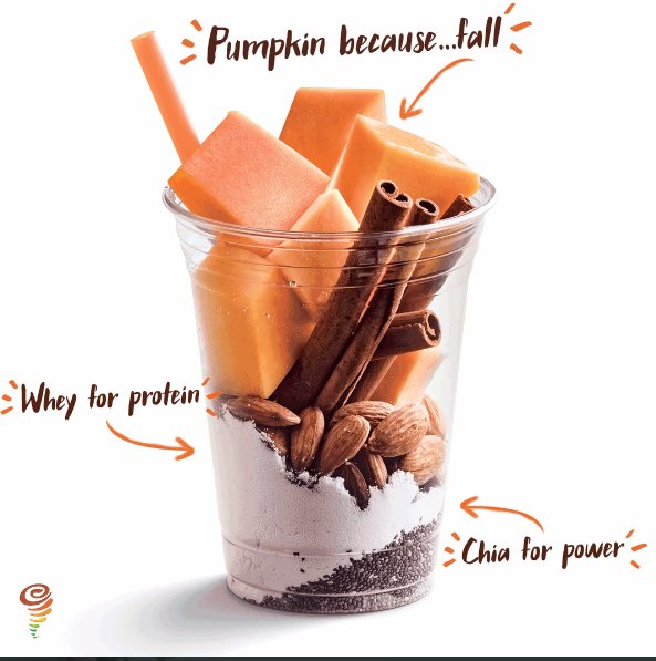 LomaSquare's tweet photo. Enjoy the flavors of fall without a side order of guilt with @JambaJuice NEW #Pumpkin Protein smoothie! #iJamba #PumpkinSpice https://t.co/IIqOqL7ThN