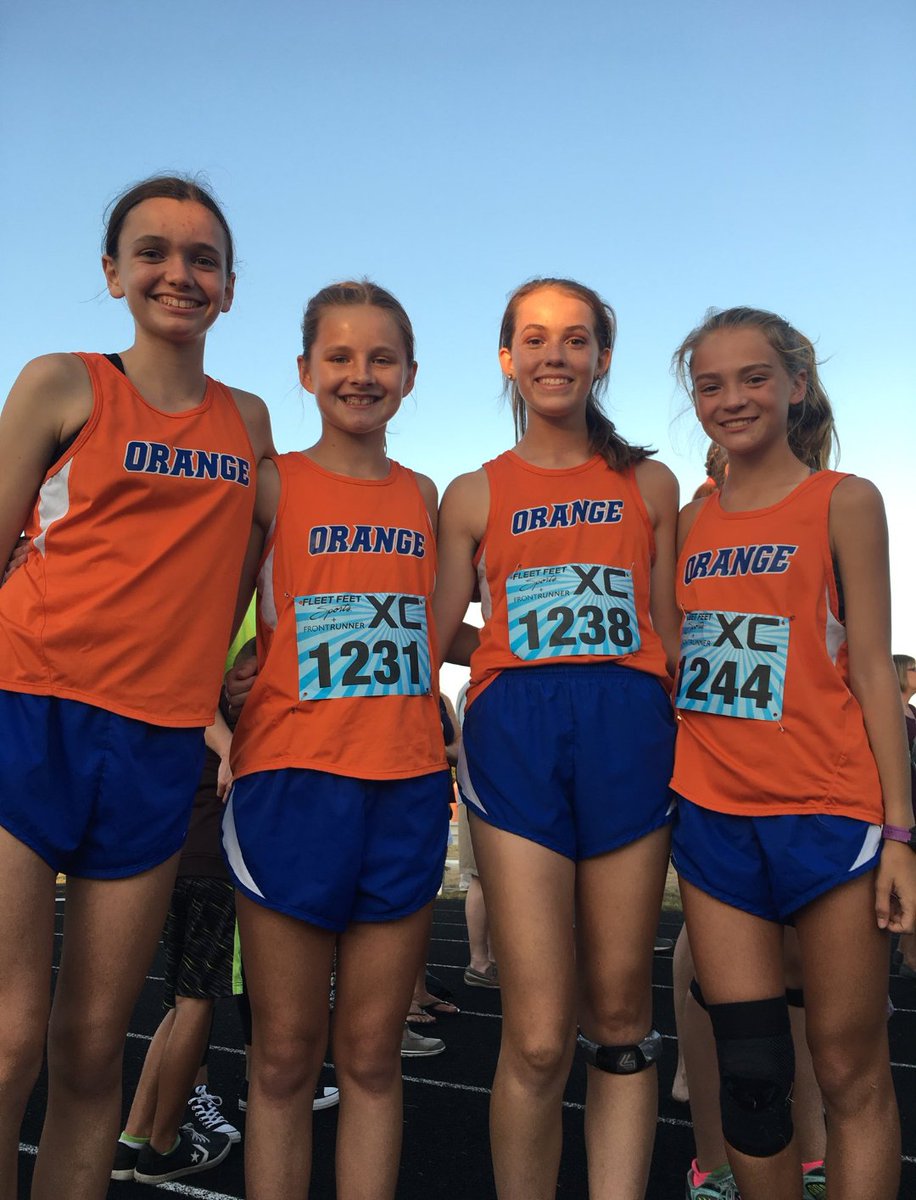 corinnexctf's tweet photo. Great job Orange at the All Olentangy meet! Nice win for the girls! #champions #victorysprinkles https://t.co/lXFA5SfpQv