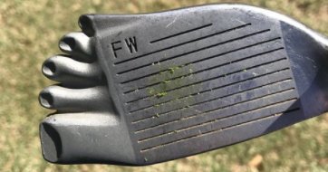 GolfDigest's tweet photo. Tour pro shares a photo of an actual "foot wedge" from his pro-am partner:  https://t.co/CT6ALmqJjM 😂 https://t.co/q2vIUgEXpR