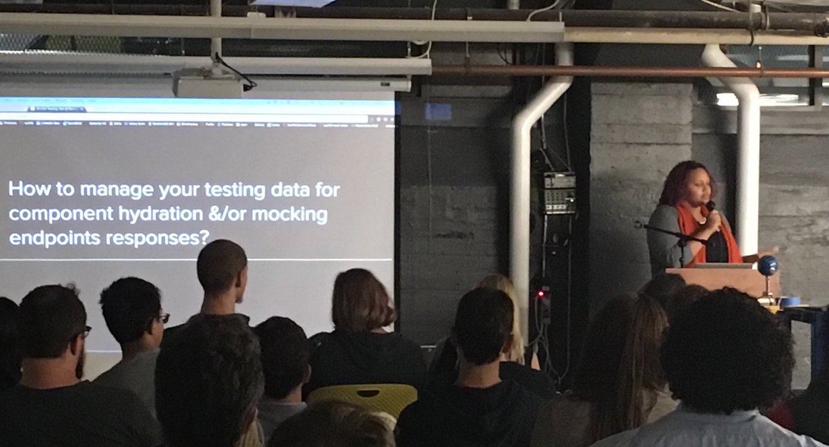Great crowd tonight for our testing meetup, thank you all for coming! Hope to see you again next time #bostonjs