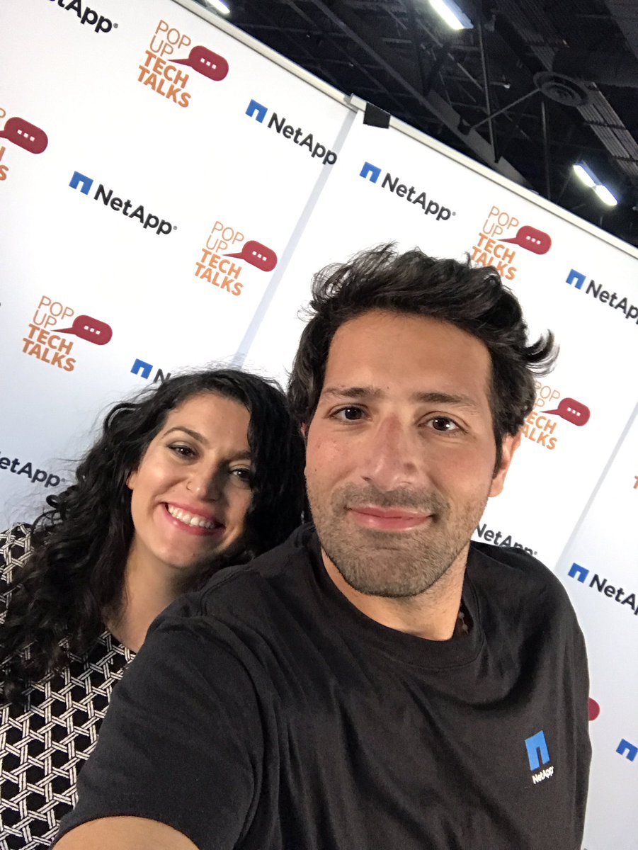 PeytStefanova's tweet photo. Thanks to @HosebDM for joining for #PopUpTechTalks at #NetAppInsight https://t.co/XYRlCP7Ela