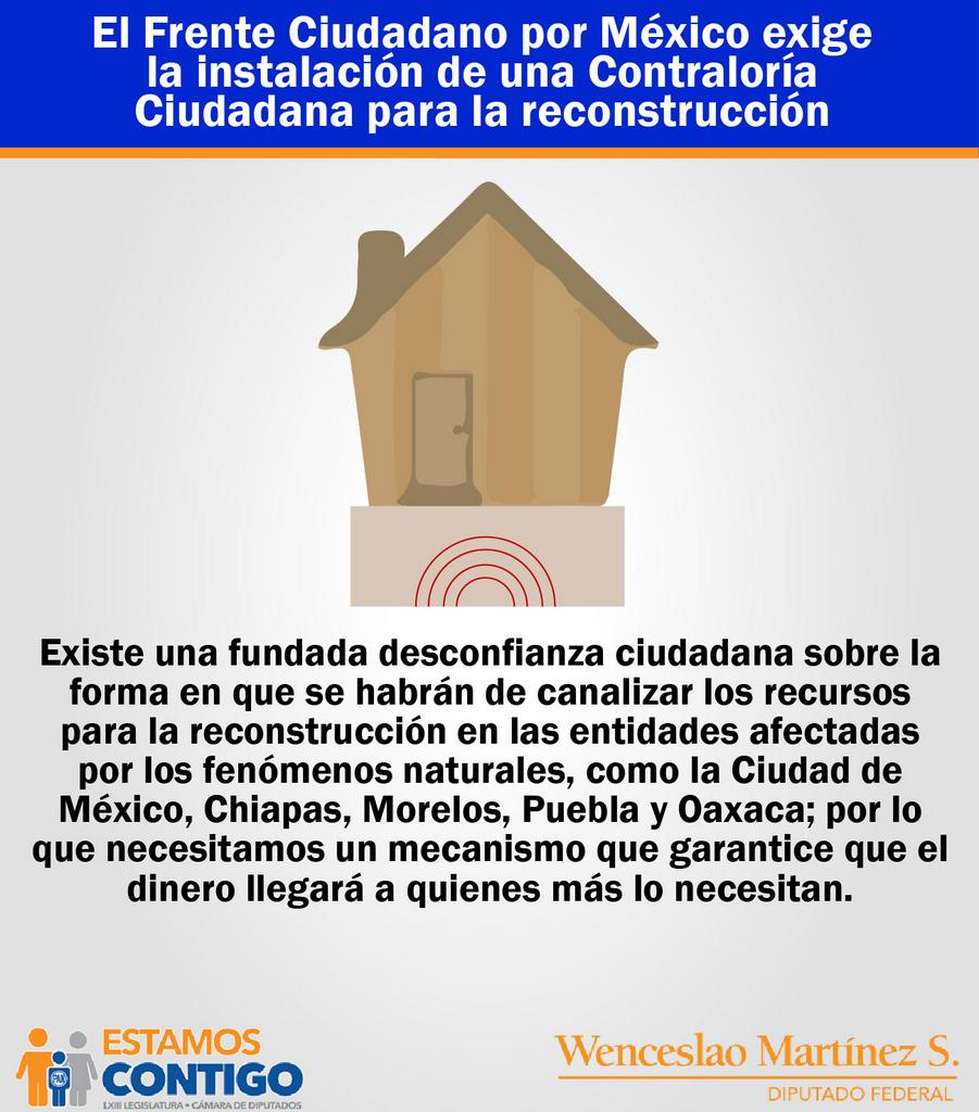wenceslaomtzs1's tweet photo. #EstamosContigo Conoce nuestras propuestas para apoyar a los mexicanos afectados por los desastres naturales. https://t.co/Hscv5i4VjK