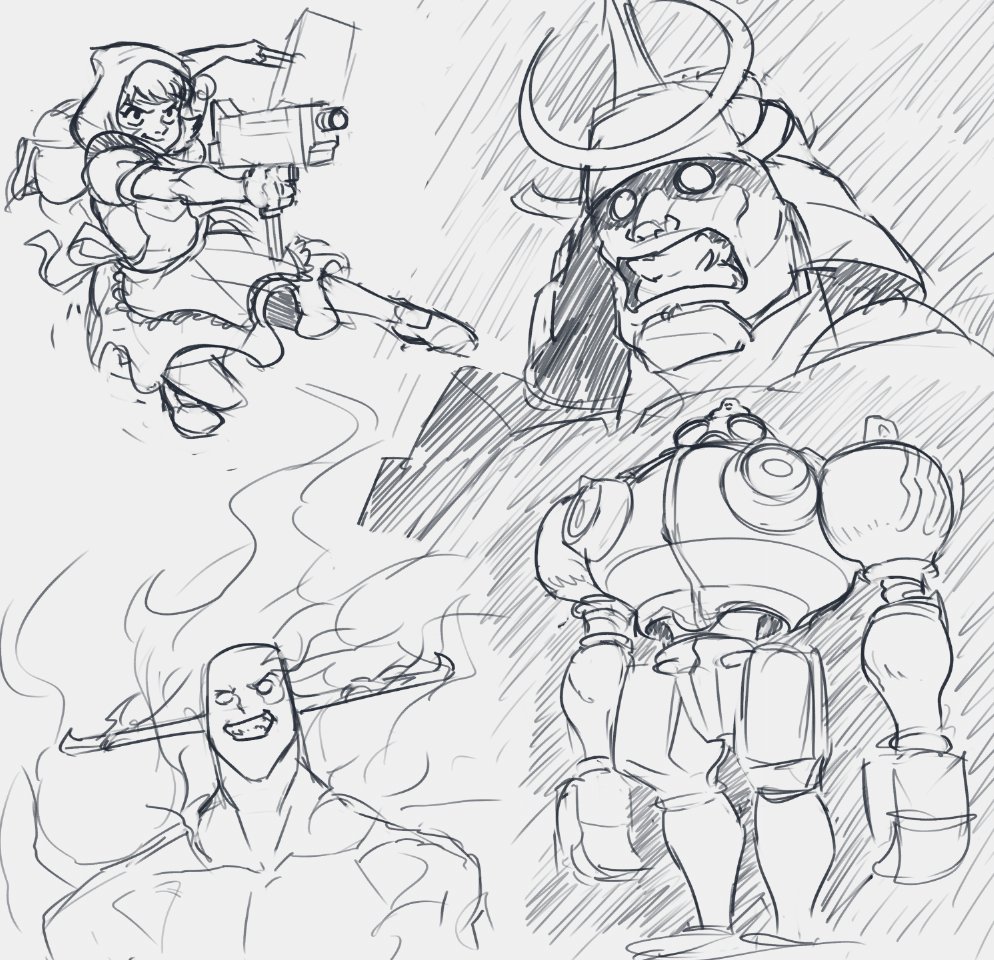 some appropriately timed darkstalkers sketches 
