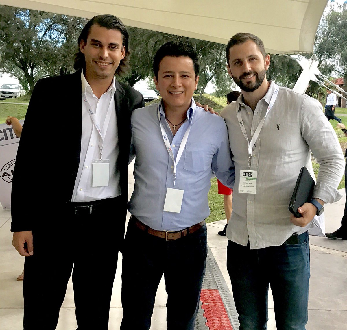 jorgeromeroGTO's tweet photo. Con Omar Dergal, socio de Cultura Colectiva; Daniel Gómez, fundador de Solben; y con Ramón Muñoz, ex Senador y asesor en innovación. #CITEK https://t.co/tOfcRZBV9G