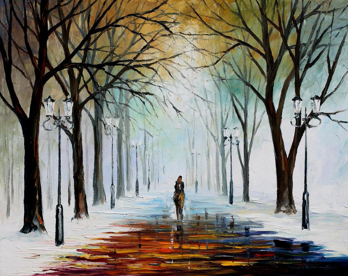 allofart1's tweet photo. WINTER MOOD - Palette Knife Oil Painting On Canvas By Leonid Afremov https://t.co/IiCLauPEbX https://t.co/Bvvnu9Y4Bz