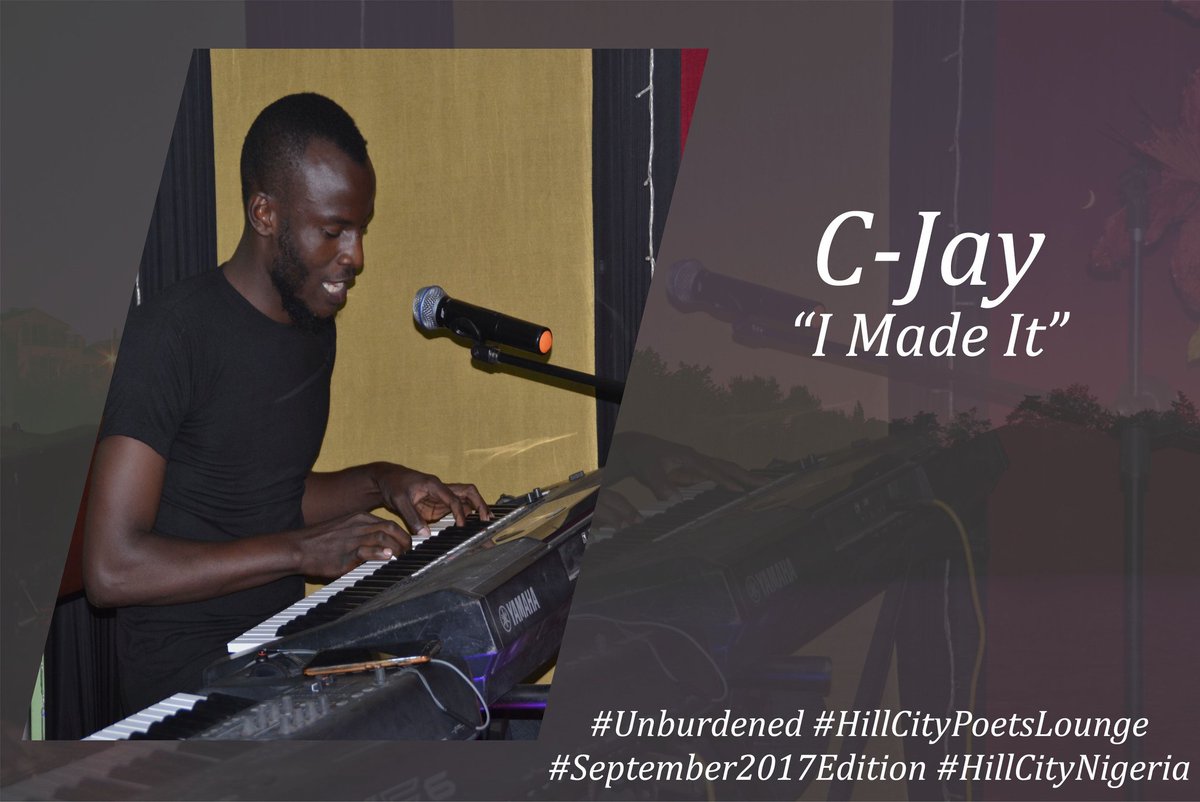 hillcitynigeria's tweet photo. CJay - video - Wednesday (04/10/2017) by 5:00pm
#C-Jay #IMadeIt #unburdened #HillCityPoetsLounge #September2017Edition #HillCityNigeria https://t.co/vUojMCrosV