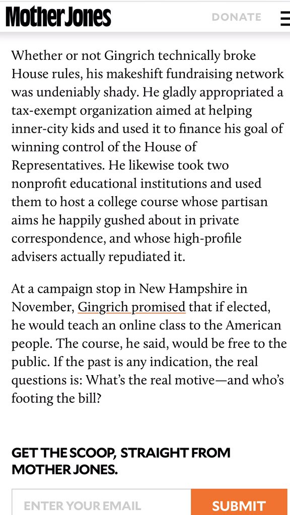 Skirting laws...grifter$