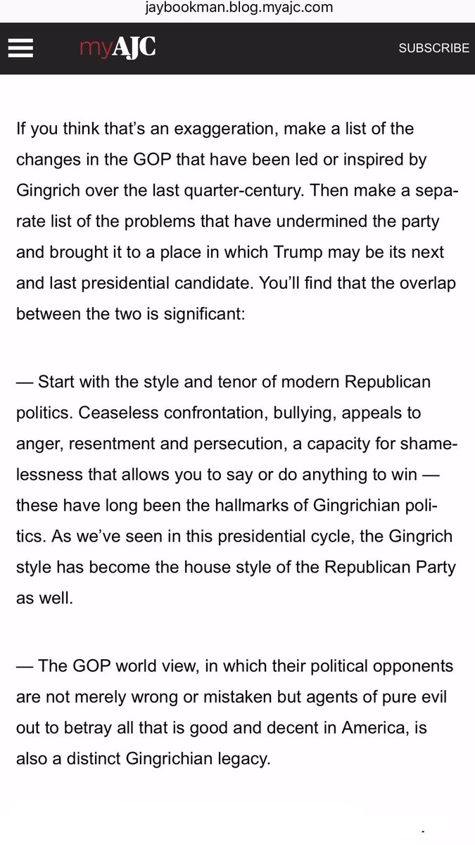 An opinion piece, but spot on.  http://jaybookman.blog.myajc.com/2016/03/07/if-gop-wants-someone-to-blame-start-with-newt-gingrich/
