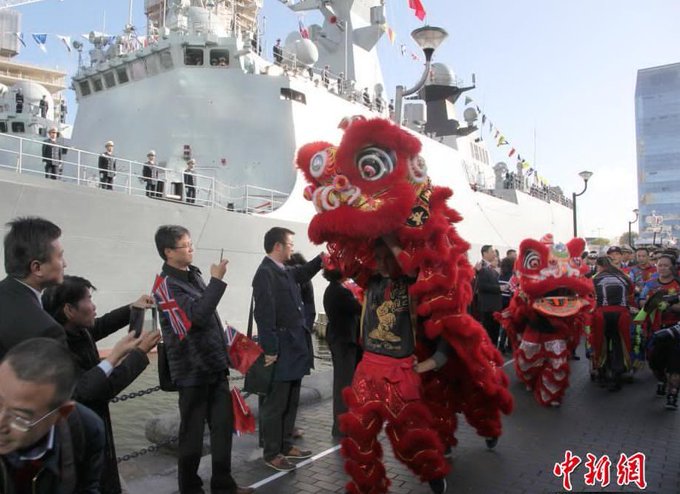 Image result for Chinese Navy in London for the first time
