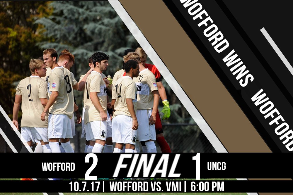 WoffordTerriers's tweet photo. Final Score: @WoffordMSOC 2 - UNCG 1 https://t.co/1ROE1XitEZ