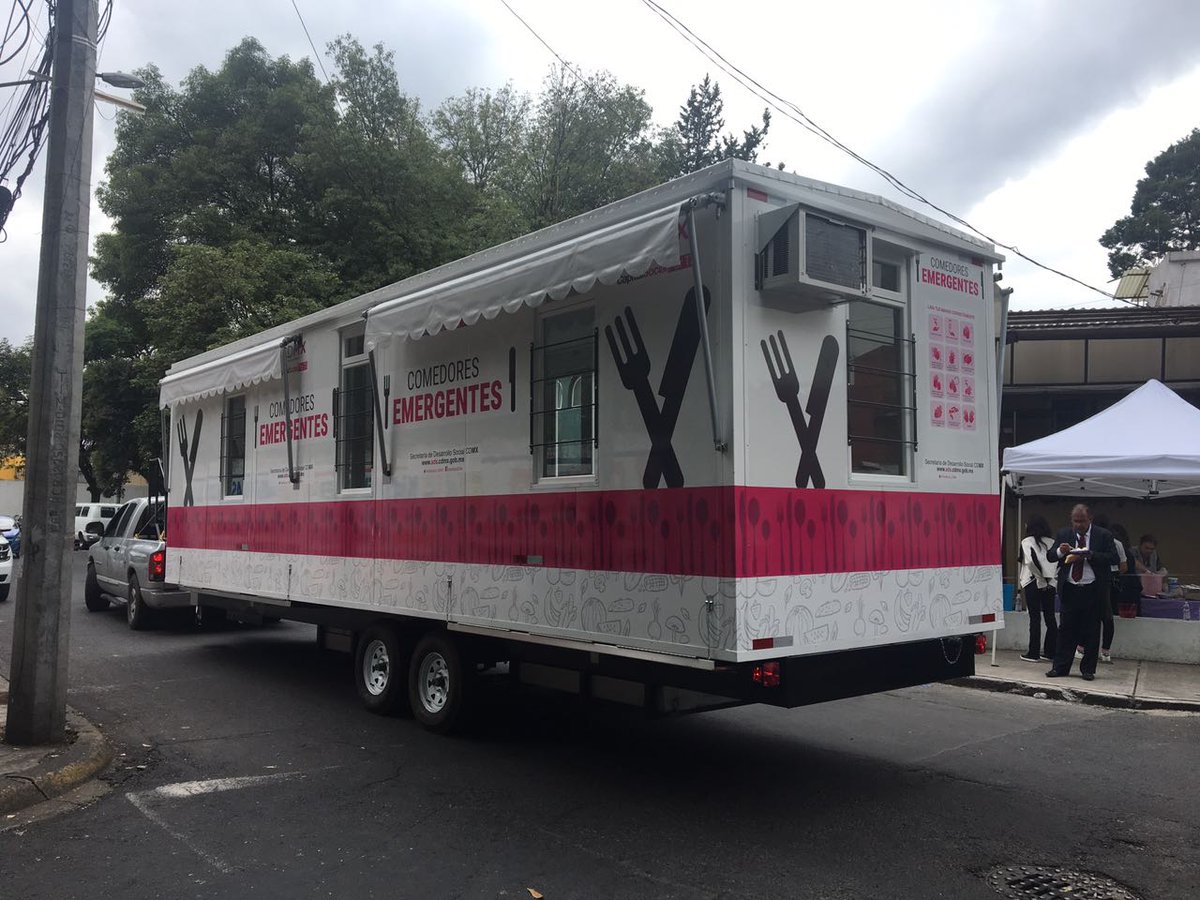 Después de los sismos, garantizamos el derecho a la alimentación de la ciudadanía con el Comedor Emergente Móvil >> goo.gl/qXn5E3