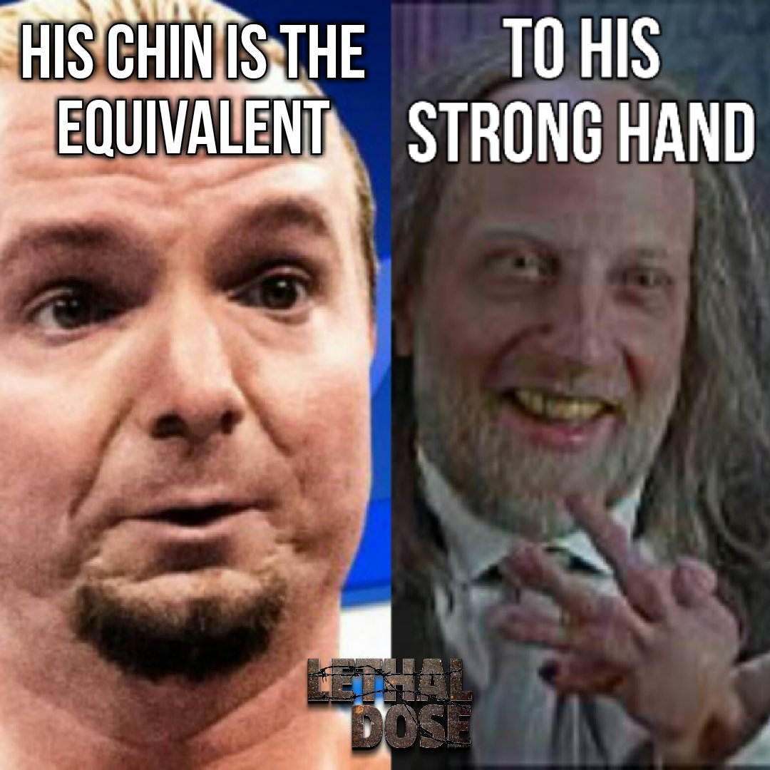 LethalDoseLive's tweet photo. @realellsworth's chin is the equivalent to Hanson's strong hand in #ScaryMovie...And we love it. #LayethTheSassDown #SDLive
@WWE https://t.co/IkFzI9ha8e