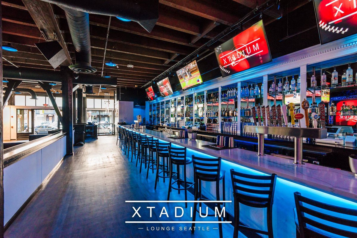 Xtadium's tweet photo. Xtadium Restaurant &amp; Lounge is now open! 315 2nd ave S. Right next to Century Link Field! Mon-Thurs 4pm-10pm, Fri-Sat 4pm-2am. Game day vary https://t.co/aa0LVT5lPb