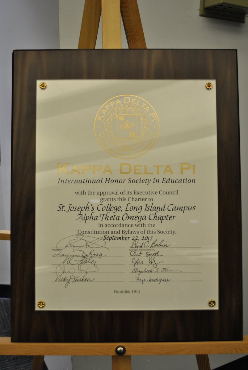 SJCLIKDP's tweet photo. Finally! Some more pictures from the @SJCNY Long Island chapter installment and induction of Alpha Theta Omega! #sjclikdp @kappadeltapi https://t.co/UvePuxbOTD