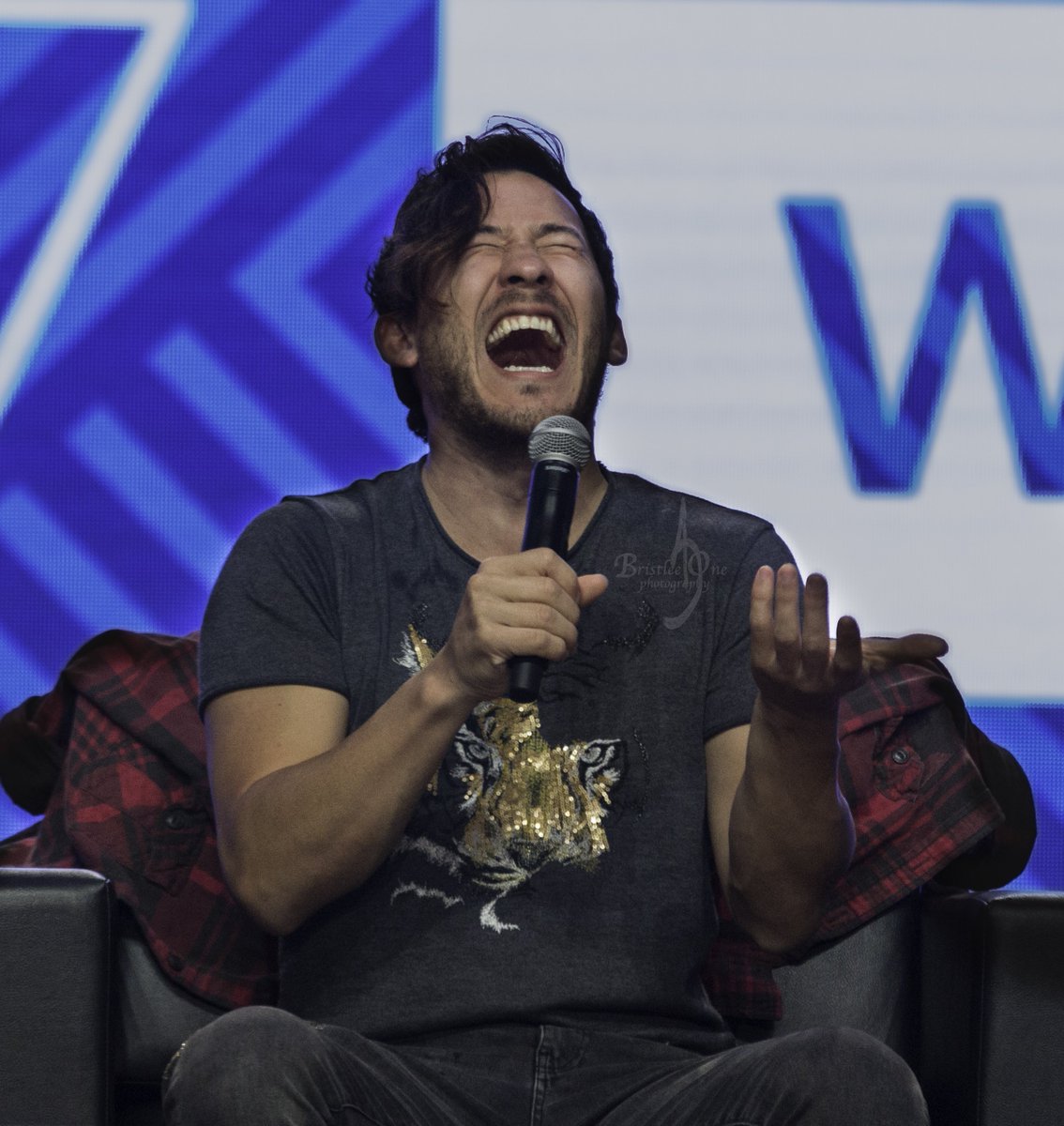 bristlee1's tweet image. A laughing Mark to make you smile. PAX West 2017