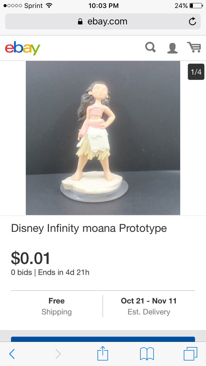 infinitypan3's tweet image. Another fine on eBay #Moana #disneyinfinity