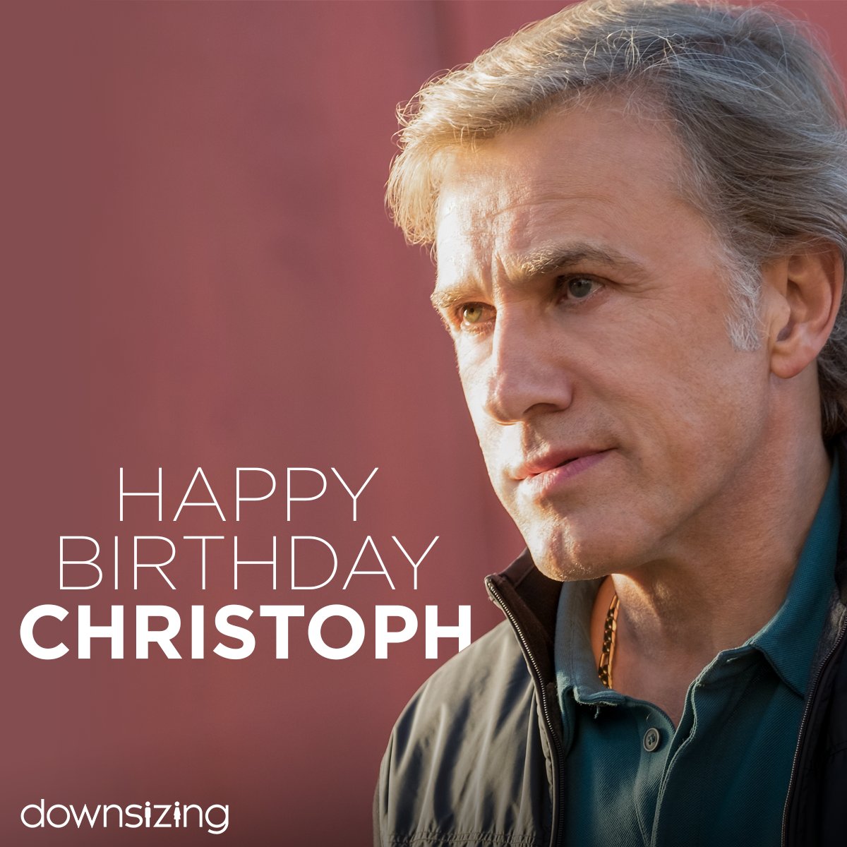 It takes a big man to go small. Happy Birthday, Christoph Waltz! See him in Jan 25. 