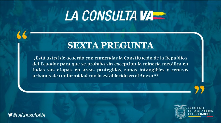 BarrigRocio's tweet photo. Por una minería Responsable y por nuestro cantón  #Zaruma  debemos votar Si y mil veces Si. https://t.co/Gsaad6wbBn