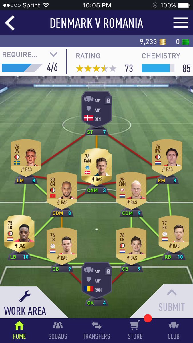ChodyWho's tweet photo. @FIFAcom @EASPORTSFIFA Can you tell me what's wrong with my squad? I know I don't have the 90 Chem, but it says I don't have min 4 nations? https://t.co/FJCCaBxbQX