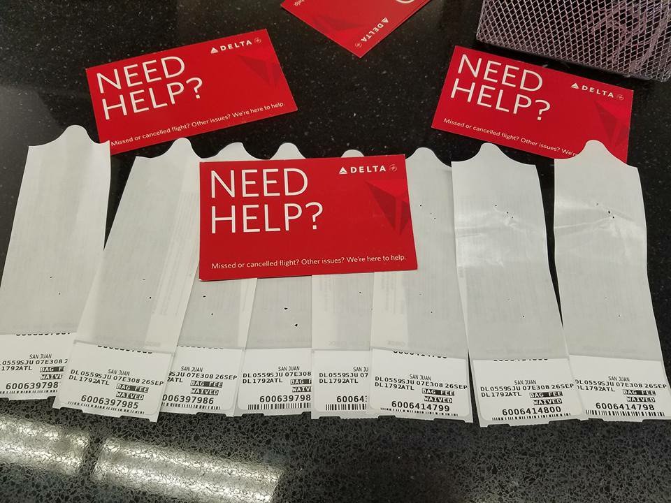 WillPestle's tweet photo. #AmericanAirlines doesn't want to waive bag fees for PR relief efforts? #Delta does... Bad look @AmericanAir https://t.co/XqOcX29fmo