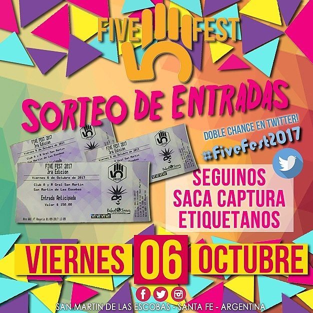 Elpabllito's tweet photo. #FiveFest2017
@FiveFest2017 https://t.co/cHXu5ne1LL