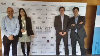 btu_Uruguay's tweet photo. Networking en #CLAI2017. Encuentro rioplatense con los colegas Gonzalo Murgiondo, Norberto Saraceni y Javier Núñez de @BakerTilly_ARG https://t.co/wqcM8OYyMx