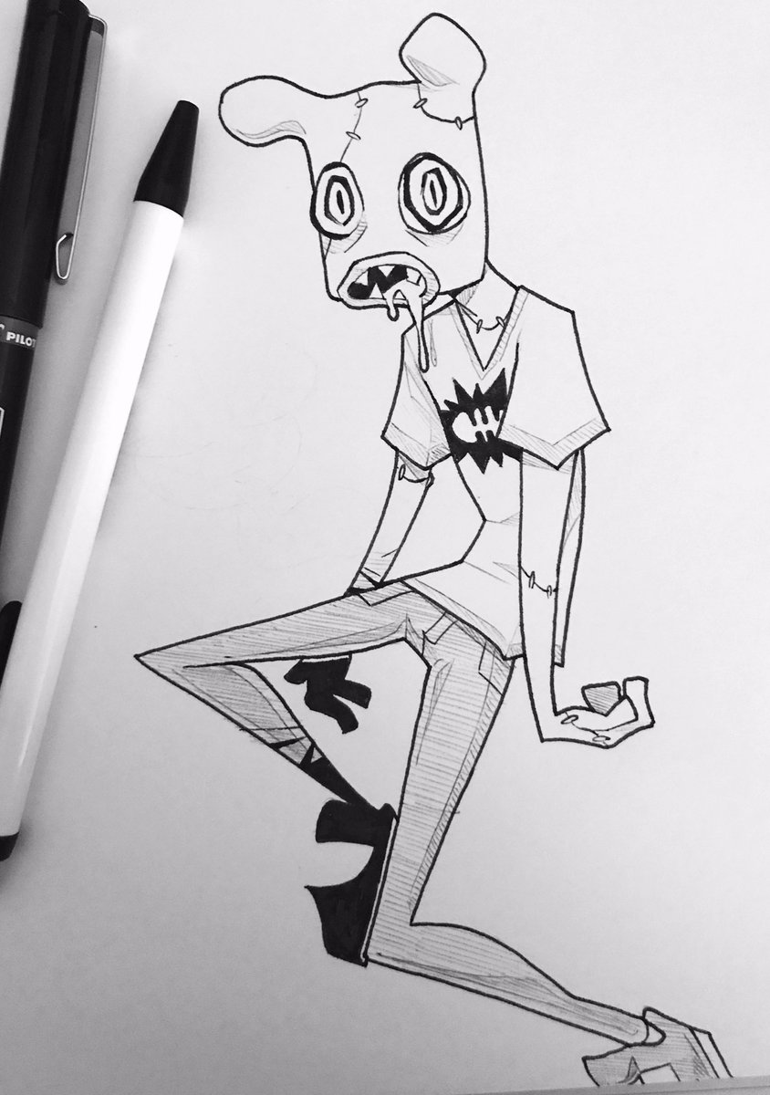 Rated_Emily's tweet photo. a spooky @DingDongVG for #inktober! https://t.co/QVGrofeXVZ