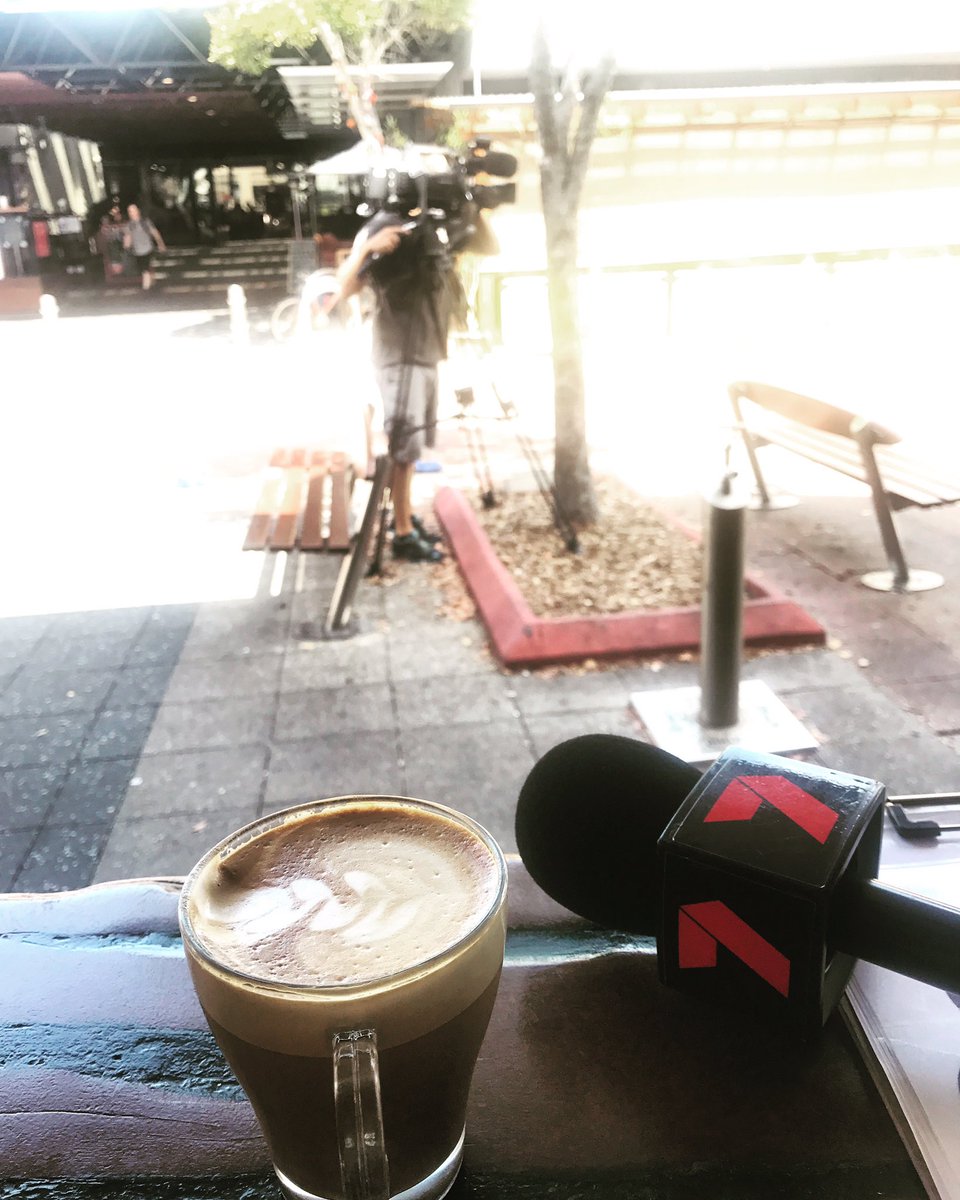 jess_ross_news's tweet photo. Hard at work or hardly working? I was frothing I got to do a coffee story today #coffeecompost #tvnews https://t.co/LoOTOi3YKn