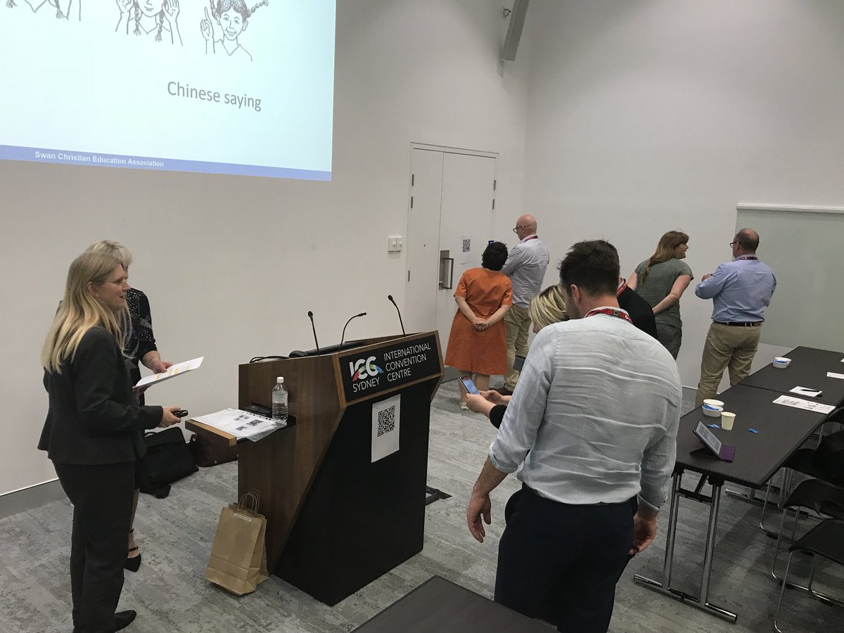 rachaellehr's tweet photo. Learn by doing... Having a go! Scanning QR codes and discovering riddles... @MathildaJoubert #ACELconf17 https://t.co/Cj7P1xeXgL